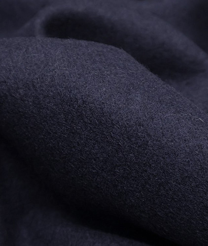 Трикотаж кашемир тип Loro Piana, цвет - синий и темно-синий. Изображение 4