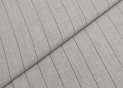 Фото ткани Льняная ткань тип Brunello Cucinelli с люрексом, цвет - серый и полоска