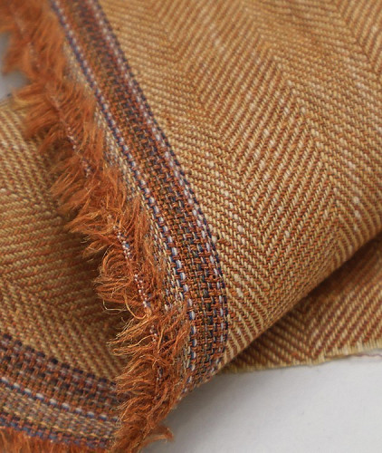 Шерстяная ткань стиль Loro Piana с рисунком, цвет - коричневый и елочка. Изображение 4