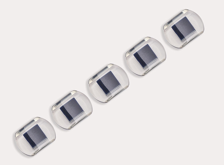 Фото ткани Пуговица, цвет - синий и молочный