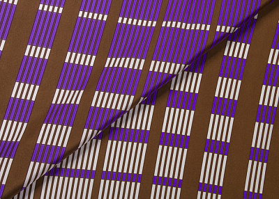 Фото ткани Натуральный шелк, цвет - фиолетовый и коричневый