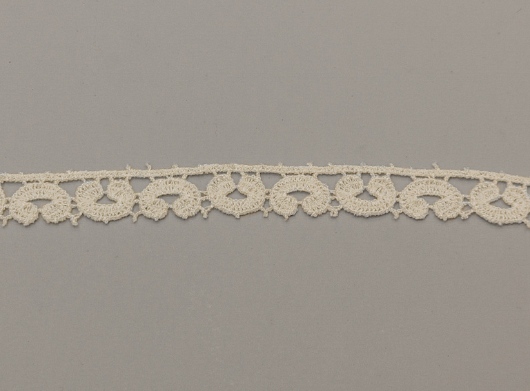 Фото ткани Кружево хлопковое, цвет - экрю