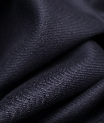 Кашемировая ткань тип Loro Piana, цвет - синий. Изображение 4