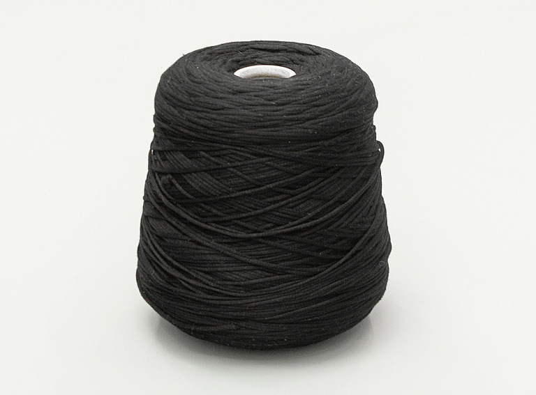 Фото ткани Пряжа хлопок тип Filati Be.Mi.Va. (100гр), цвет - черный