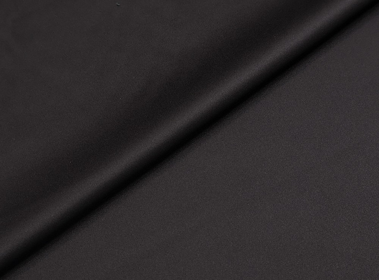 Фото ткани Атласный шелк, цвет - черный