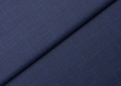 Фото ткани Шерстяная ткань тип Ermenegildo Zegna, цвет - синий, темно-синий, клетка