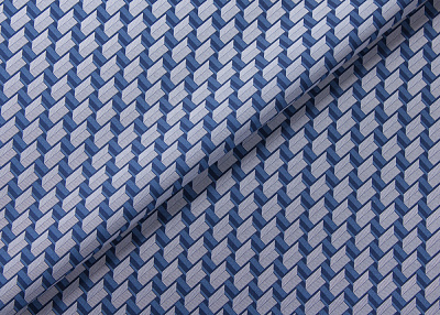Фото ткани Хлопковая ткань, цвет - синий