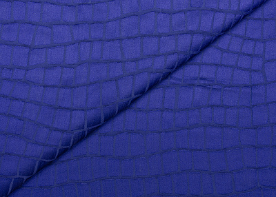 Фото ткани Натуральный шелк с вискозой, цвет - электрик, рисунок