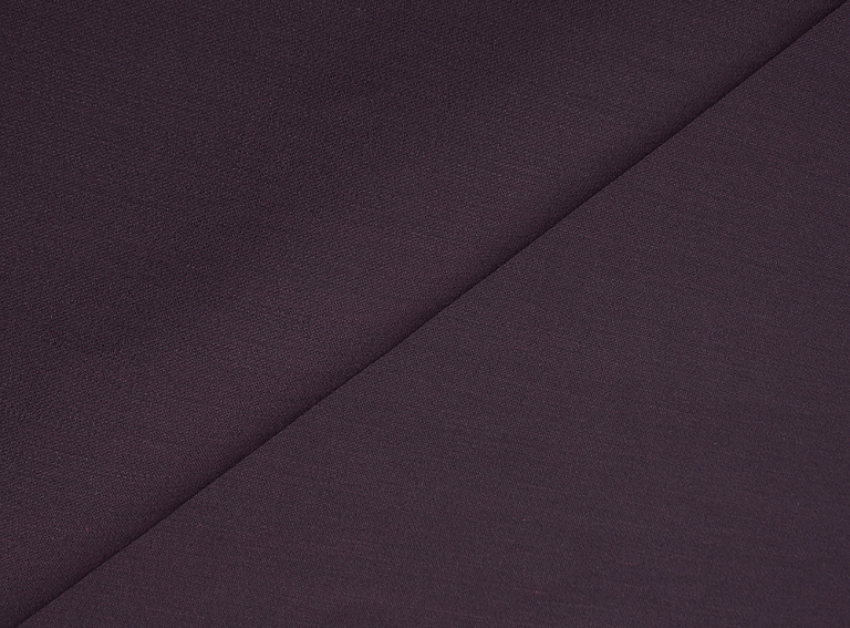 Фото ткани Шерстяная ткань (дубль), цвет - темно-фиолетовый