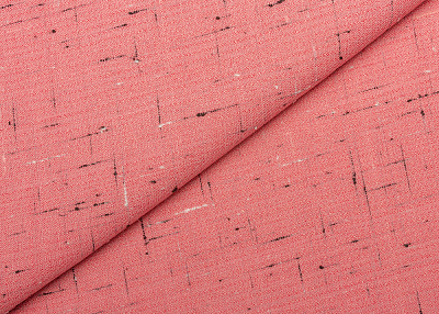 Фото ткани Льняная ткань тип Bottega Veneta, цвет - розовый и черный