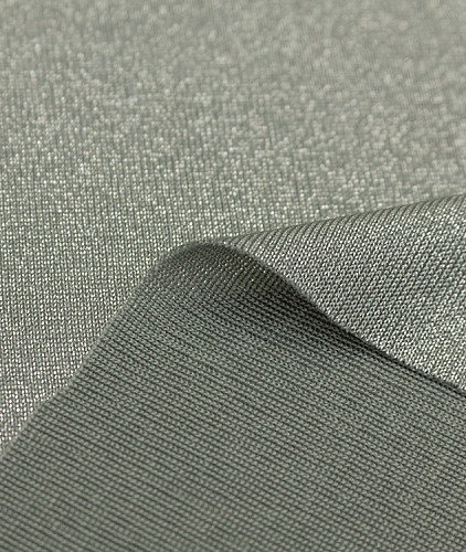 Трикотаж с люрексом тип Armani, цвет - серый. Изображение 2