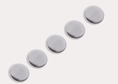 Фото ткани Пуговица пластиковая, цвет - серый