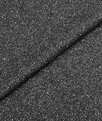 Кашемировая ткань тип Ermenegildo Zegna, цвет - черный и меланж. Изображение 1