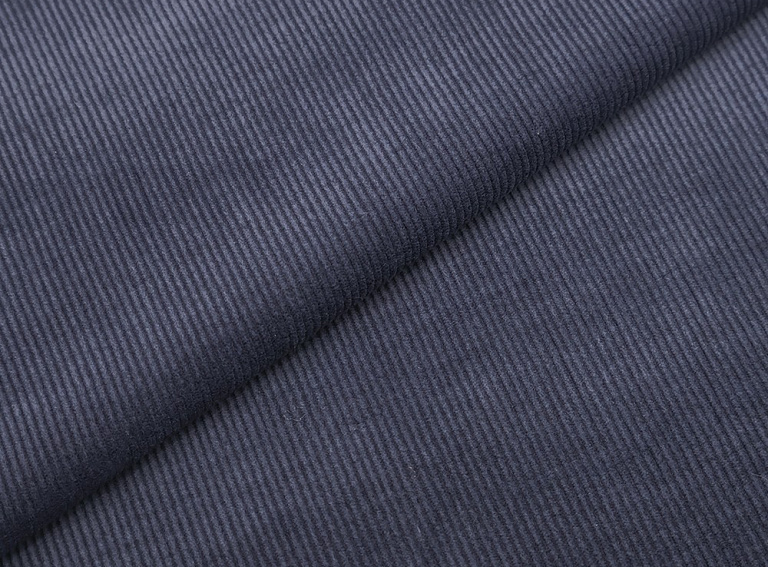 Фото ткани Хлопковый вельвет, цвет - джинсовый