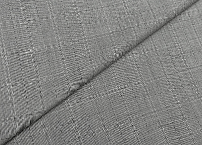 Фото ткани Шерстяная ткань тип Ermenegildo Zegna в клетку, цвет - серый