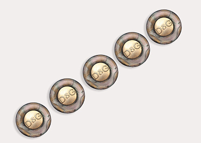 Фото ткани Пуговица круглая тип Dolce&Gabbana, цвет - серый