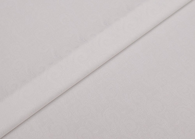 Фото ткани Жаккардовый хлопок, цвет - белый и пейсли