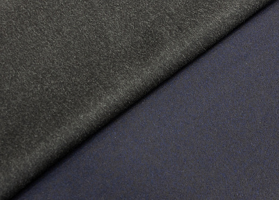 Фото ткани Кашемировая ткань тип Loro Piana (дабл), цвет - серый и синий