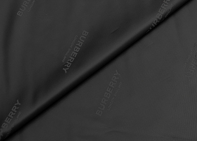 Фото ткани Подкладочная ткань тип Burberry с рисунком, цвет - черный