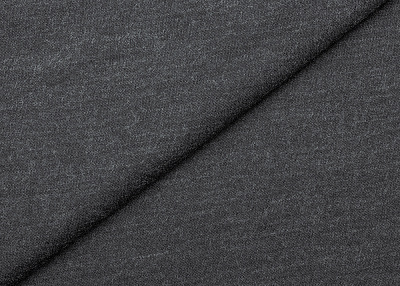 Фото ткани Трикотаж (дабл), цвет - серый, графит, темно-серый