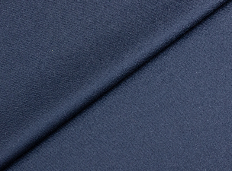 Фото ткани Кашемировая ткань тип Loro Piana (дабл), цвет - синий