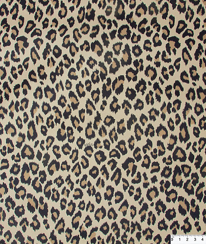Джинса тип Gucci, цвет - бежевый и черный, анималистический рисунок. Изображение 2