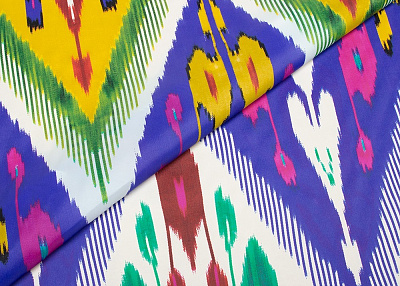 Фото ткани Плащевая ткань с рисунком, цвет - разноцветный