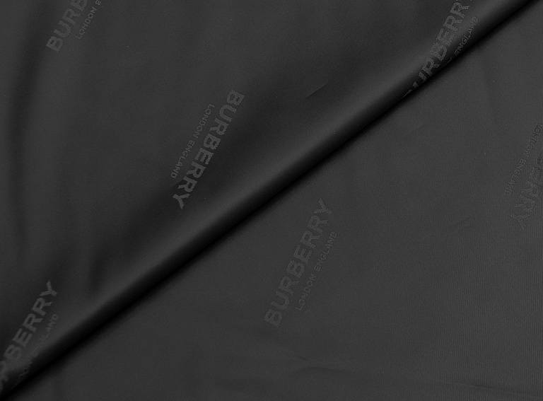 Фото ткани Подкладочная ткань тип Burberry с рисунком, цвет - черный