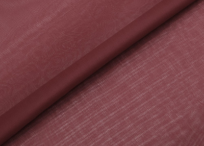Фото ткани Шелковая органза, цвет - бордовый