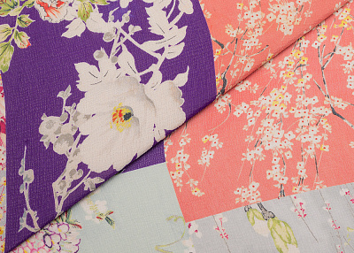 Фото ткани Шифон крэш тип Etro, цвет - разноцветный