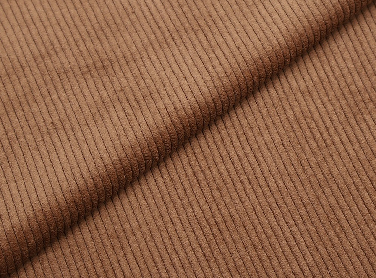 Фото ткани Хлопковый вельвет, цвет - коричневый