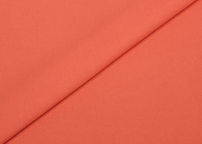 Фото ткани Хлопковая ткань с эластаном, цвет - коралловый