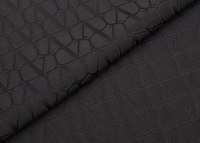 Фото ткани Шерстяная ткань с шелком тип Valentino, цвет - черный