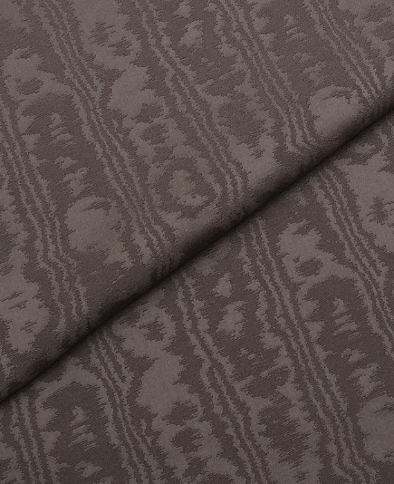 Жаккард с муаром тип Chanel, цвет - коричневый. Изображение 1