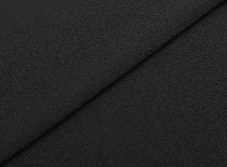 Фото ткани Однотонная вискоза креп, цвет - черный