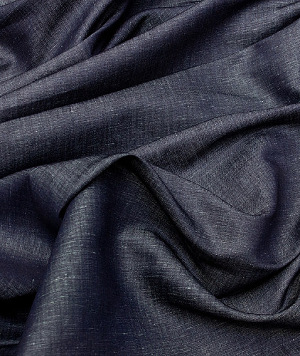Хлопковая джинса тип Loro Piana, цвет - синий. Изображение 3