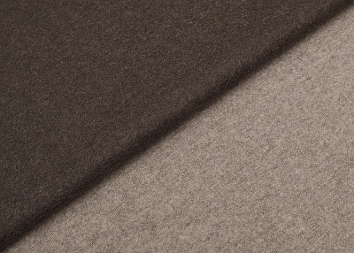 Фото ткани Трикотаж кашемир тип Loro Piana (дабл), цвет - бежевый и коричневый