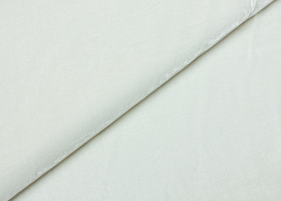 Фото ткани Однотонный  бархат, цвет - белый