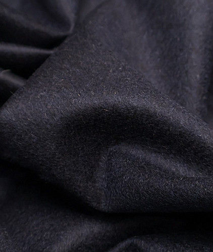 Кашемировая ткань тип Ermenegildo Zegna (на клеевой), цвет - синий и темно-синий. Изображение 4