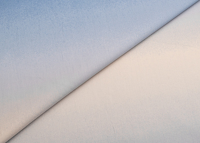 Фото ткани Хлопковая ткань деграде, цвет - голубой и молочный