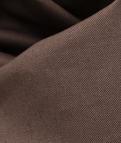 Джинса хлопковая стиль Max Mara, цвет - коричневый. Изображение 4