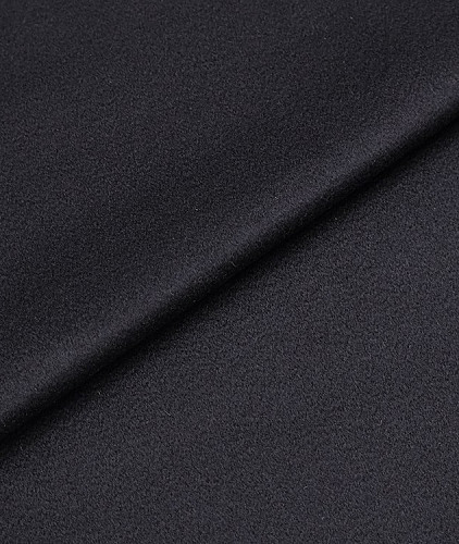 Кашемировая ткань тип Loro Piana на мембране, цвет -  темно-синий. Изображение 1