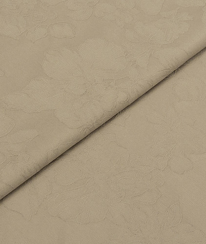 Жаккардовый хлопок тип Etro с рисунком, цвет - цветы, хаки. Изображение 1