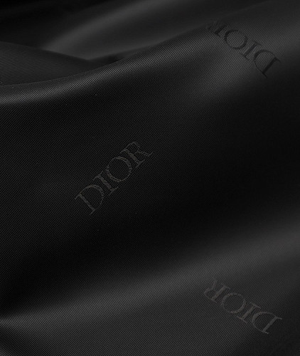 Подкладочная ткань тип Dior с рисунком, цвет - черный. Изображение 4