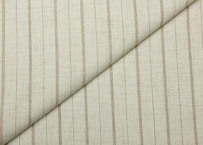 Фото ткани Шерстяная ткань тип Brunello Cucinelli, цвет - бежевый, серебро, полоска