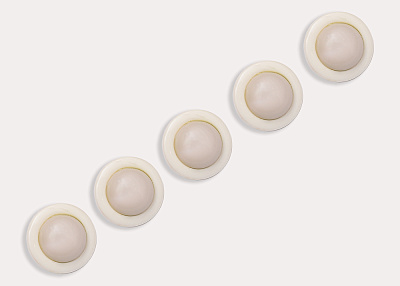 Фото ткани Пуговица, цвет - молочный