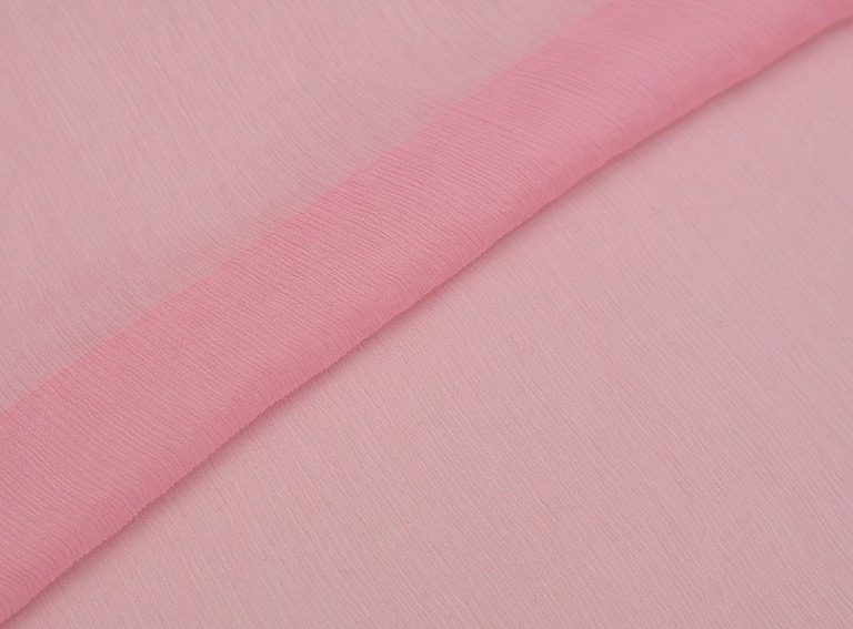Фото ткани Шифон крэш, цвет - розовый