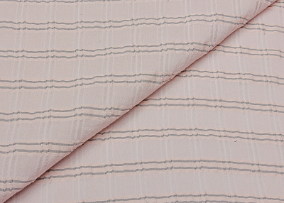 Фото ткани Хлопковая ткань тип Brunello Cucinelli, цвет - серый, розовый, полоска