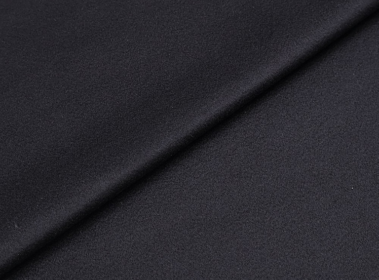 Фото ткани Кашемировая ткань тип Loro Piana на мембране, цвет -  темно-синий