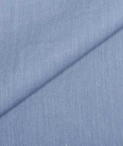Льняная ткань тип Loro Piana, цвет - голубой. Изображение 1